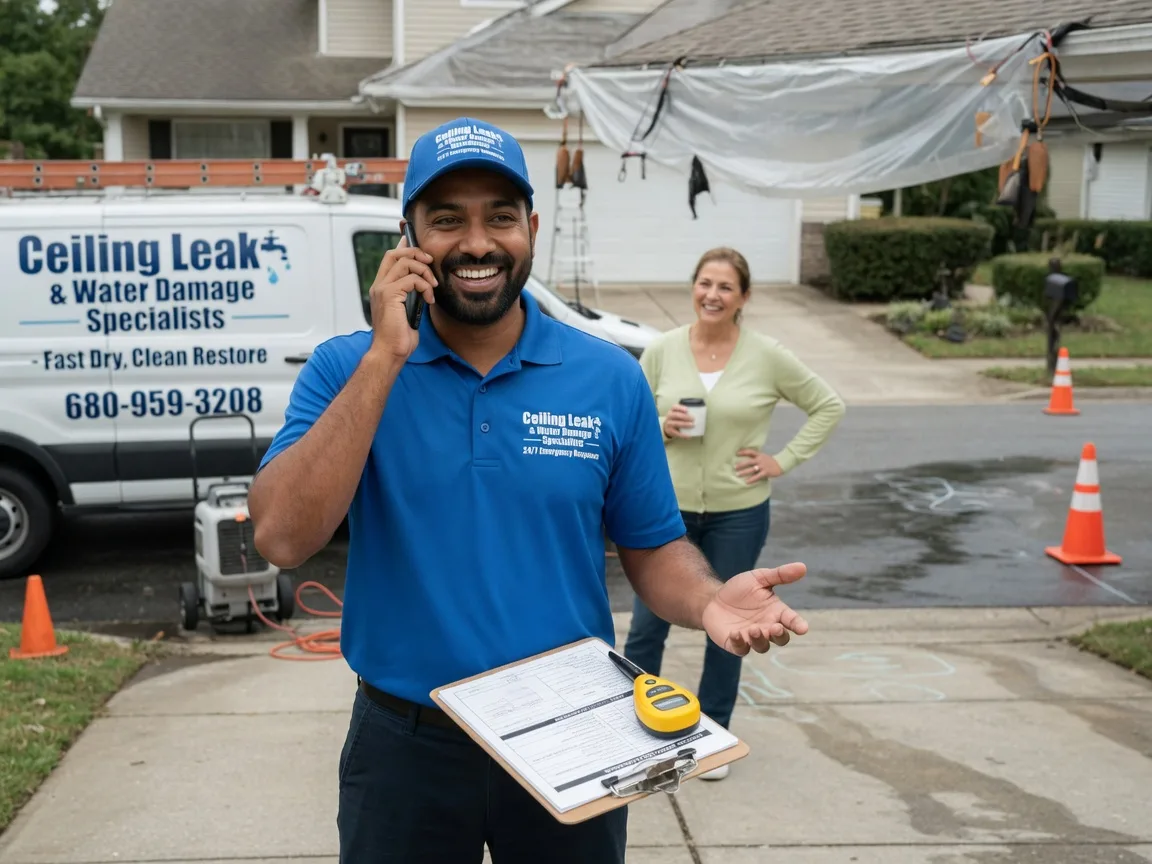Ceiling Leak Cleanup Hancocks Bridge, NJ FAQs